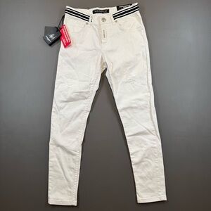 Mario Morato A09 White Skinny Fit Jeans Size 29x28 NWT Distressed Denim